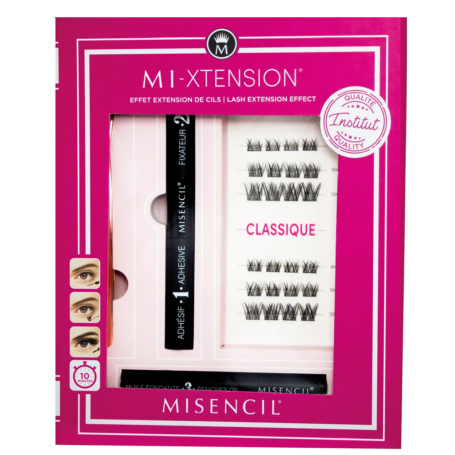 Kit MI-XTENSION - Des cils professionnels à la maison Classique - Misencil