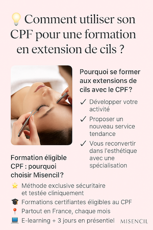 Comment utiliser son CPF pour une formation en extension de cils ?